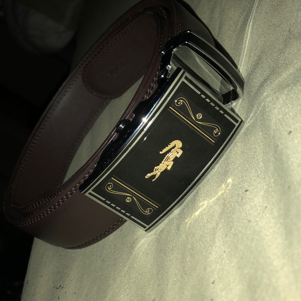 Brown Lacoste Belt